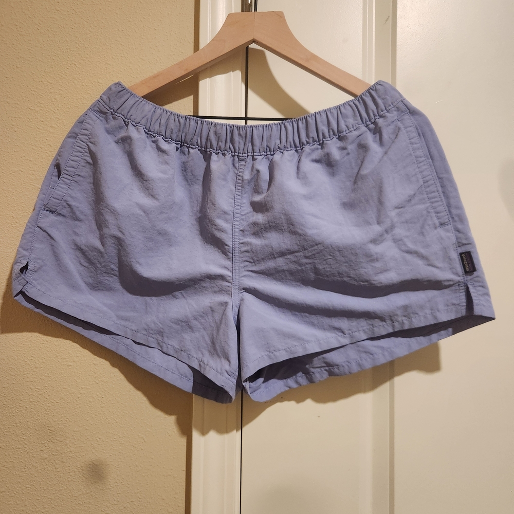 Patagonia Women's Athletic Shorts in Light Blue